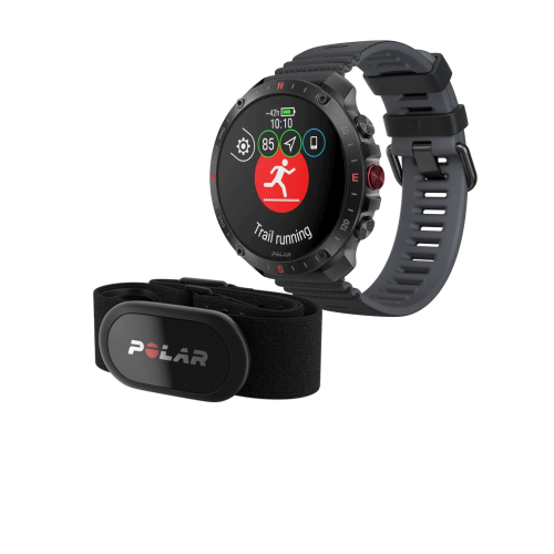 ساعت ورزشی پلارPolar  Grit X2 Pro + HR H10  رنگ مشکی