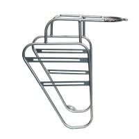 ترکبند حرفه ای جلو دوچرخه کیوان اسپرت مدل تاقچه دار رنگ نقره ای