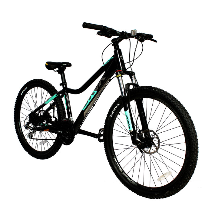 دوچرخه کوهستان برند جاوا مدل Katrine 24s سایز 27.5 رنگ مشکی/ فیروزه ای/ طوسی