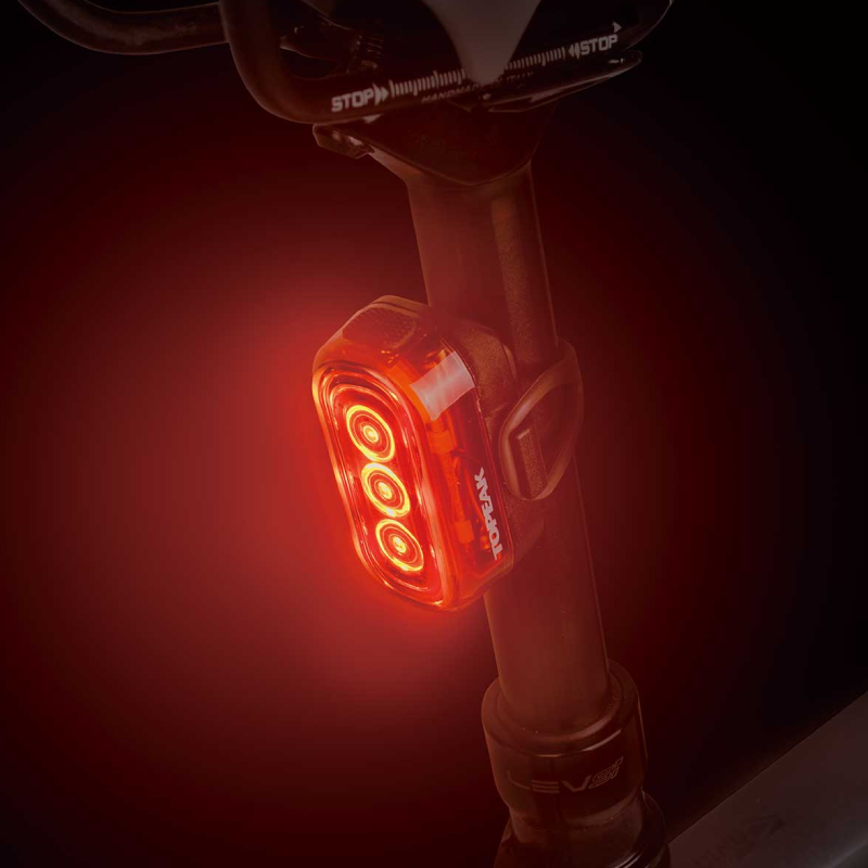 چراغ خطر عقب دوچرخه تاپیک مدل TAILLUX 100 USB