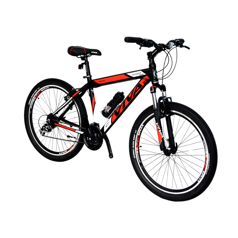 دوچرخه کوهستان برند ویوا مدل viva oxygen200 سایز 26 رنگ مشکی/ سفید/ قرمز