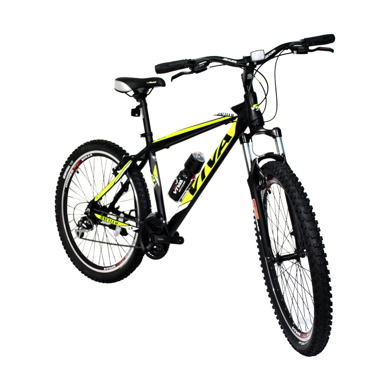 دوچرخه کوهستان برند ویوا مدل viva rattler سایز 27.5 رنگ مشکی/ سفید/ فسفری