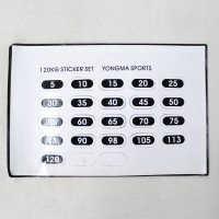 لیبل روی وزنه دستگاه های قدرتی
