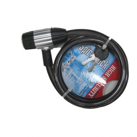 قفل دوچرخه کابلى کلیدى spiral lock 